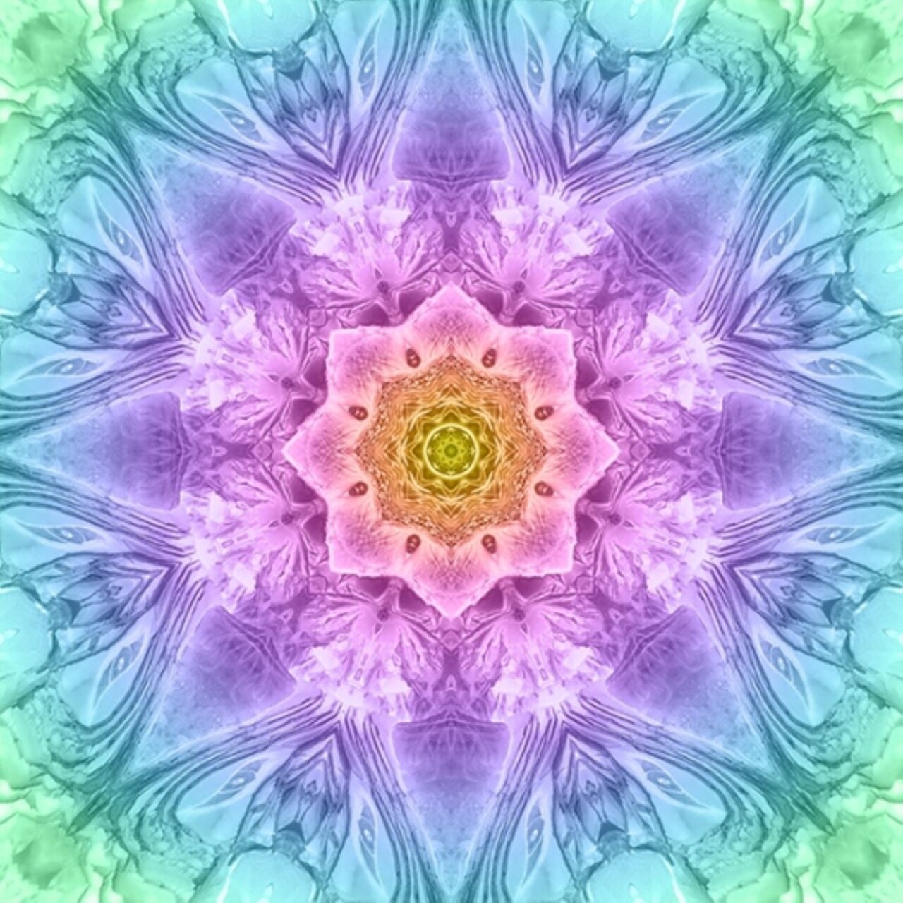 Dream Big Kaleidoscope Opal 23 x 43 Digital Panel Hoffman Cotton Fabric